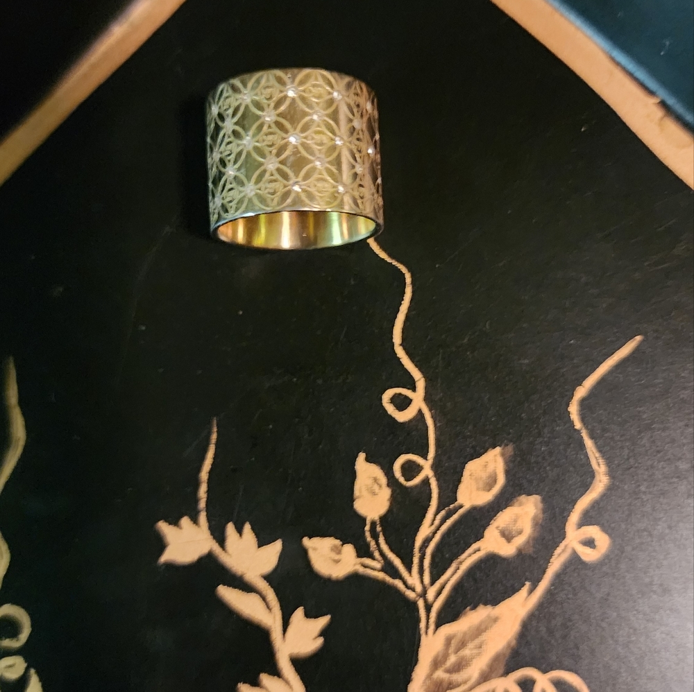 Michael Kors Heritage Monogram Barrel Ring